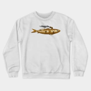 Steampunk fish Crewneck Sweatshirt